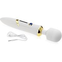 Elegancki masażer typu wand wibrator z ruchomą główką - 36 funkcji - 71094414 - 2