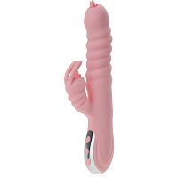 Podgrzewany do 42stc wibrator królik posuwisto-rotacyjny stymulujący łechtaczkę i punkt g - 75519351 - 3