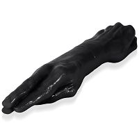 Podwójne czarne dildo analne do fistingu lesbijskie - 77970138 - 3