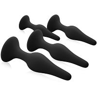 Sex zestaw analny – 4 korki z przyssawką – 77517151 - 2