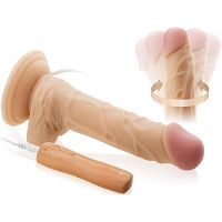 Realistyczny wibrator, penis z ruchem rotacyjnym - 10 funkcji - 55107633 - 4