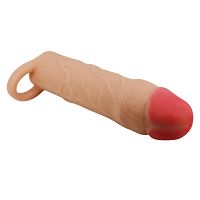 Cielista realistyczna nakładka powiększająca penisa + 5 cm - 73833366 - 2