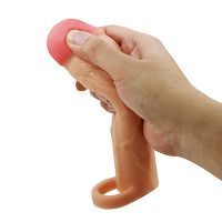 Cielista realistyczna nakładka powiększająca penisa + 5 cm - 73833366 - 5