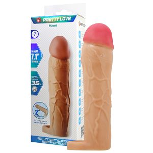 Cielista realistyczna nakładka powiększająca penisa + 5 cm - 73833366
