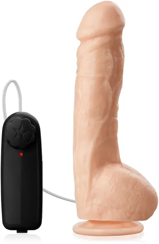 Realistyczny cielisty wibrator mega penis 