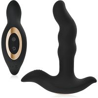 Rotacyjny masażer prostaty i krocza wibrator analny z obrotowymi kulkami - 75701842 - 6