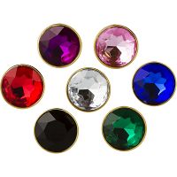 Korek analny ze stali nierdzewnej z kryształem grafitowy - 73202098 - 3