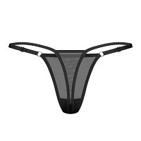 Obsessive Violami przezroczyste stringi z napisem 