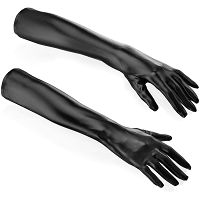 Długie seksowne rękawiczki z połyskiem - 75936759 - 2