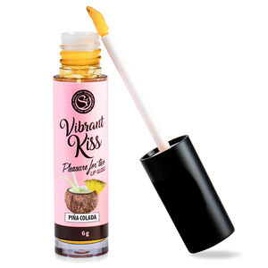 Vibrant Kiss Pina Colada smakowy błyszczyk wibrator w płynie - 78554345