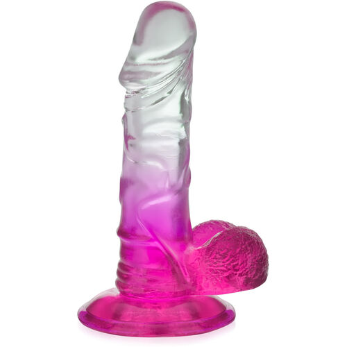 Sztuczny penis 15 cm dwukolorowe dildo na mocnej przyssawce - 72687839