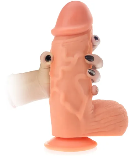 Potężny penis ogromne dildo xxxl gruby żylasty dong na przyssawce - 77919832