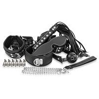 Luksusowy zestaw BDSM EROSPACE WILD PLAY C10 7 produktów - 76139335 - 2
