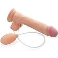 Duże realistyczne dildo, penis z prawdziwym wytryskiem - 76855657 - 3