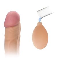 Duże realistyczne dildo, penis z prawdziwym wytryskiem - 76855657 - 2