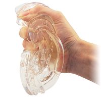 Dyskretny masturbator żelowy z wypustkami miękka galaretka w tubie - 70059904 - 3