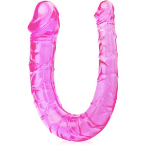 Penis dwustronny dildo lesbijskie do analu i waginy - 89000654
