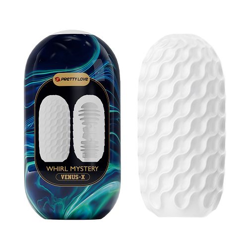 Elastyczny masturbator dla mężczyzn z prążkami 13 cm - 79133801