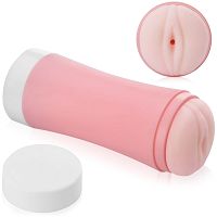 Mięciutka pochwa w tubie sztuczna cipka sex masturbator dla mężczyzn - 76019611 - 5