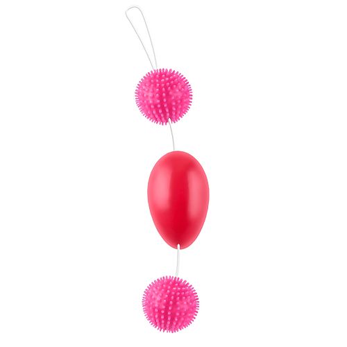 Stymulujący łańcuszek potrójne kulki gejszy z obciążnikiem - 72011727