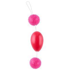 Stymulujący łańcuszek potrójne kulki gejszy z obciążnikiem - 72011727