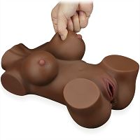 Kobiecy tułów miękka lalka realistyczny masturbator z pochwą i anusem - 78112750 - 2