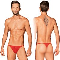 Obsessive męskie czerwone stringi Obsessiver - 75078422 - 3