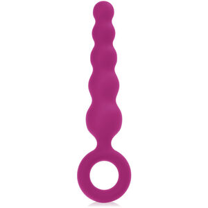 SILIKONOWA SONDA ANALNA KULKOWY ANAL PLUG Z PĘTELKĄ - 73770359