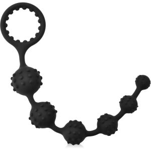 Koraliki analne, silikonowy łańcuszek z masującymi kulkami - 73720282
