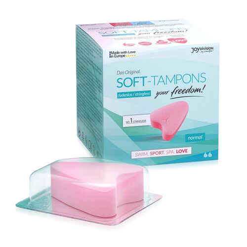 Tampony gąbeczki do używania podczas seksu SOFT TAMPONS 3 szt - 72014322