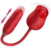 Podwójny masturbator dla kobiet posuwisty penis ruchomy język 77452900 - 2