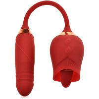 Podwójny masturbator dla kobiet posuwisty penis ruchomy język 77452900 - 7