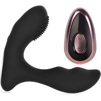 Dwusilnikowy masażer prostaty 12 funkcji sterowany pilotem - 75849823 - 3