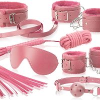 Duży skórzany zestaw akcesoriów bdsm - 71355622 - 2