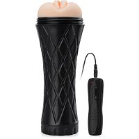 Wibrująca sztuczna pochwa wagina w tubie masturbator – 77373833 - 4