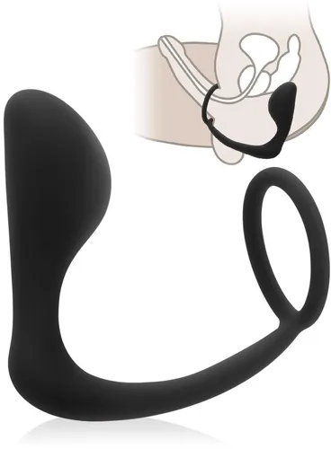 Masażer prostaty korek analny pierścień na penisa - 79045015