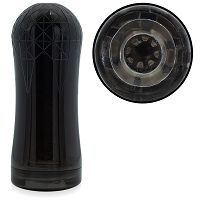 Sztuczna żelowa pochwa w czarnej tubie wnętrze z wypustkami - 72738661 - 2