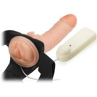 Realistyczna pusta proteza z wibracją i sztuczną pochwą – lbb 010058 - 2