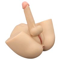 Realistyczna sex lalka unisex z realistycznym penisem sztuczna pochwa i anus - 77195407 - 4