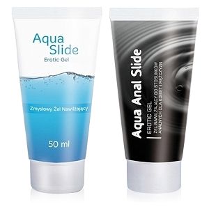 Zestaw lubrykantów Aqua Slide + Aqua Anal Slide 2 x 50 ml - 77116161