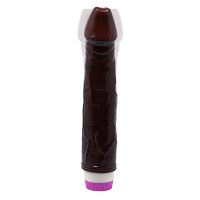 Realistyczny anatomiczny wibrator brązowy penis z pokrętłem 21,5 cm - 77388198 - 2