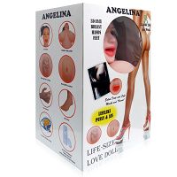 Dmuchana lalka miłości Angelina cyberskóra 156 cm - 73860283 - 5