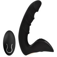 2w1 samonośny wibrator dla pań masażer prostaty dla mężczyzn - 10 sex funkcji + pilot - 79220693 - 3