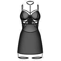 Obsessive Arrowel czarna koszulka + choker i pasy na uda - 79170522 - 3