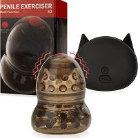 Żelowy masturbator sterowany pilotem stymulująca nakładka na żołądź 10 funkcji - 73479098 - 6