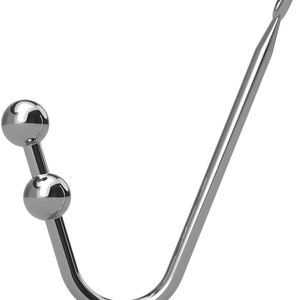 Hak analny korek z dwoma kulkami anal plug do podwieszania - 72783157