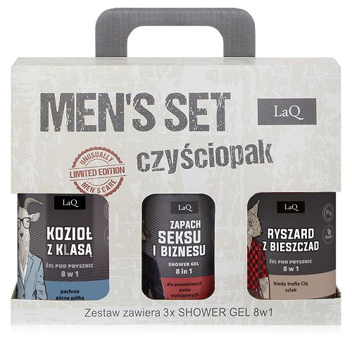 Zestaw dla prawdziwych mężczyzn - 3x żel pod prysznic 500 ml - 77255027