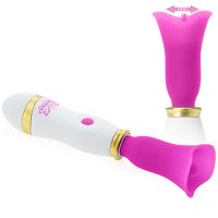 Dyskretny masturbator łechtaczkowy ssący masażer z języczkiem wibrator tulipan - 76952712 - 4