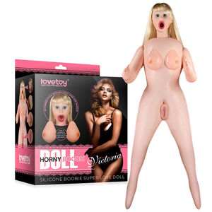 Realistyczna sex lalka blondynka 152 cm silikonowy biust + 3 otwory - 71247683
