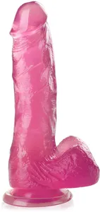 Sprężysty penis miękkie dildo na przyssawce - 77564150 